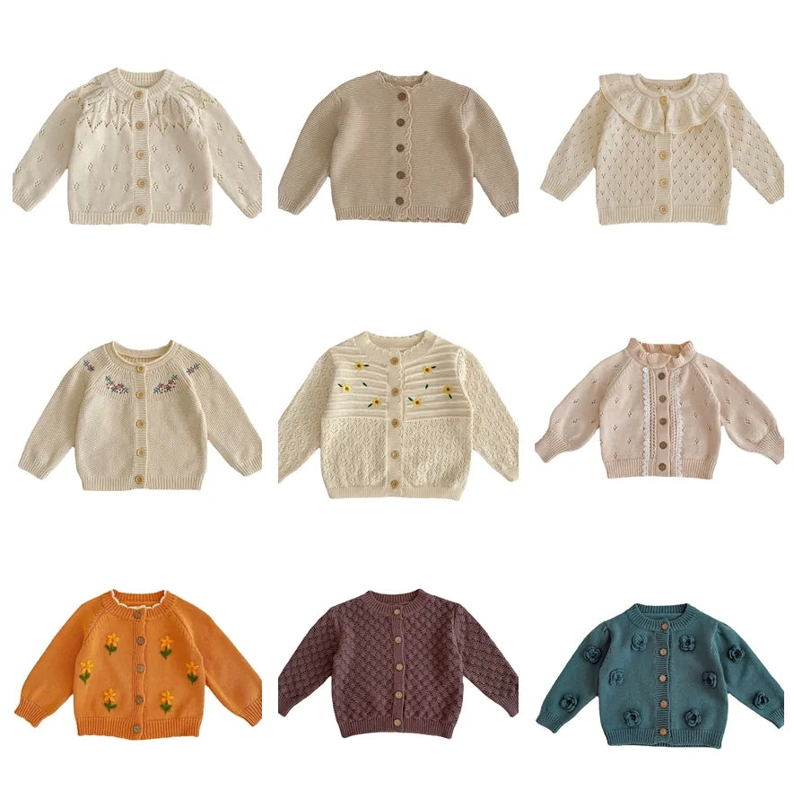 Embroidered Trumpet Cardigan - Ready-to-Wear 1AC34K