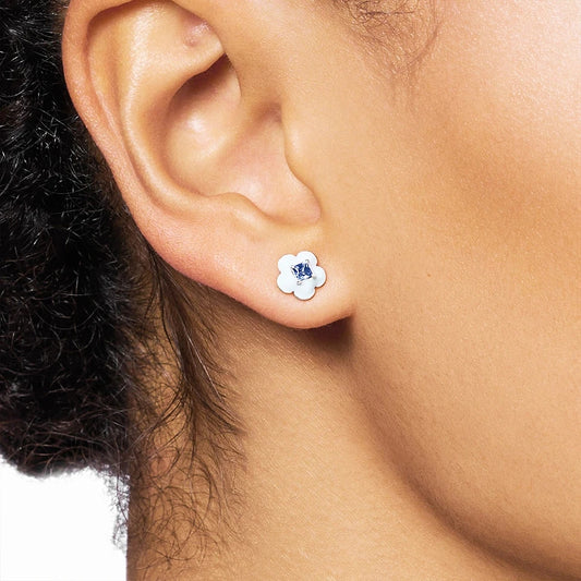 Blue Flower Stud Earring