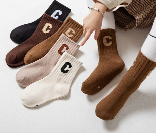 C Letter Socks