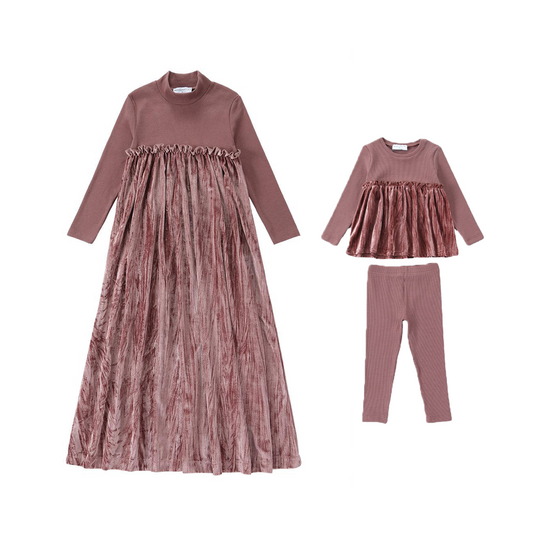 The Velour Maxi in Pink