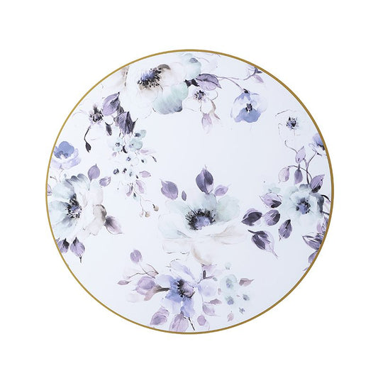 Lucite Floral Chargers