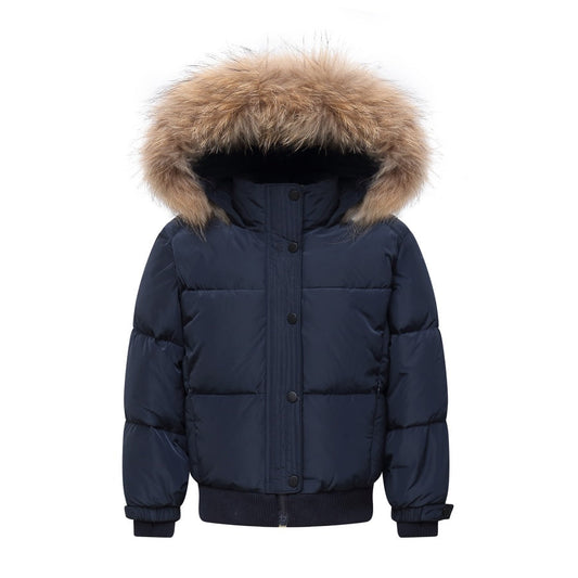Navy Puffer Coat - 14y - Studio