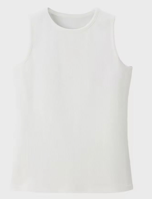 Ribbed Vests- White