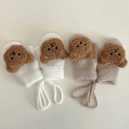 Bear Knit Gloves