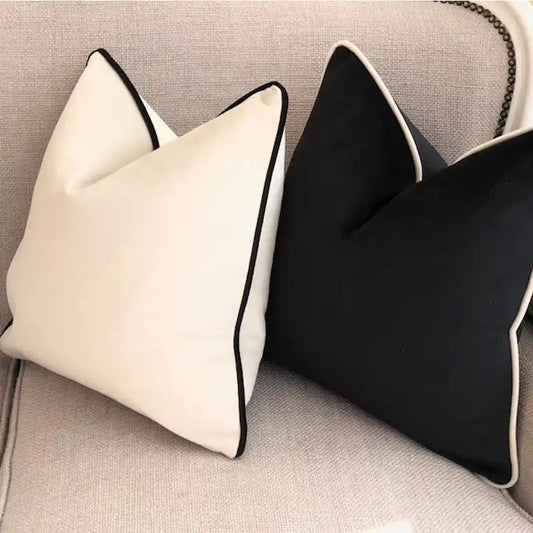 Contrast Black & White Pillows