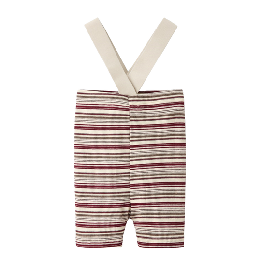 Ribbed Tee Baby Suspender Pants - Black Denim Collection