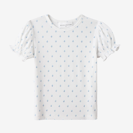 Girls Rib Tee - Blue Denim Collection