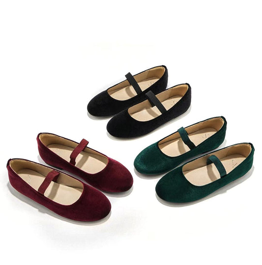 Velvet Ballet Flats