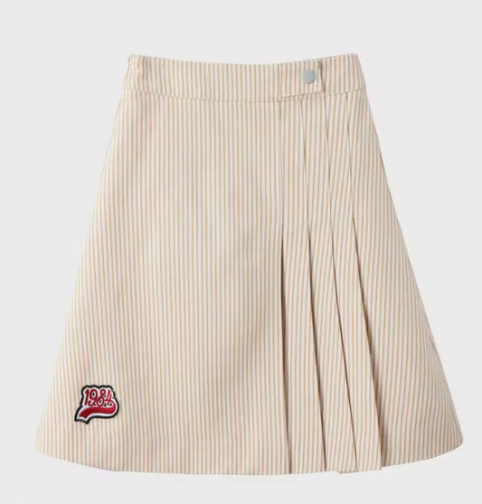 Girls Beige Short Skirt - Atelier Collection