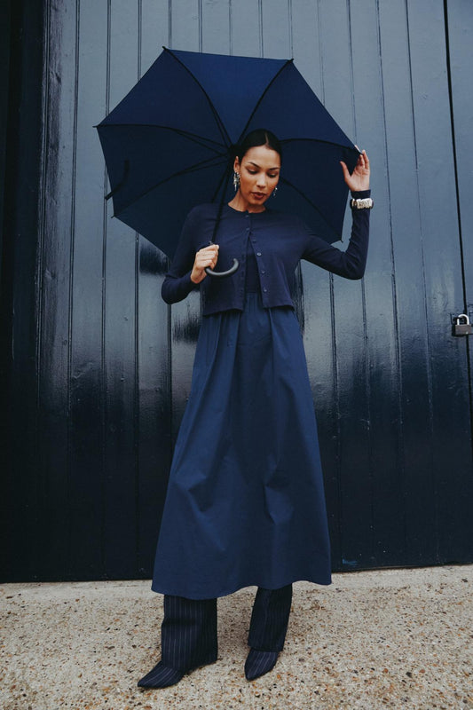 Circle Maxi Dress Navy