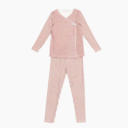 Pink Plaid PJ Set - The Gingham Loungewear