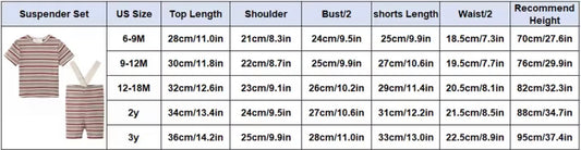 Ribbed Tee Baby Suspender Top - Black Denim Collection