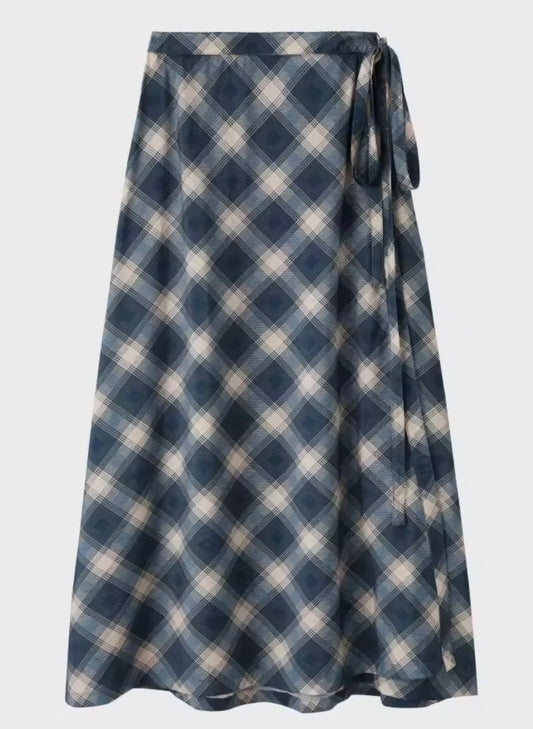 Wrap Lattice Maxi Blue