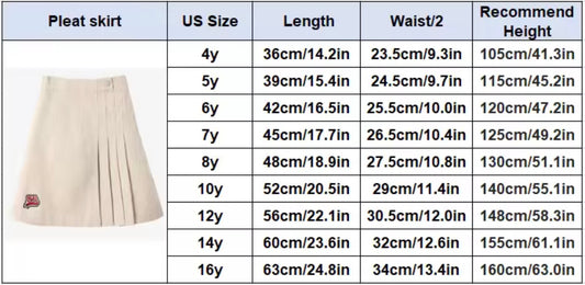 Girls Cherry Red Short Skirt - Atelier Collection