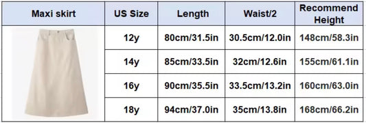 Girls Maxi Skirt Cherry Red - Atelier Collection