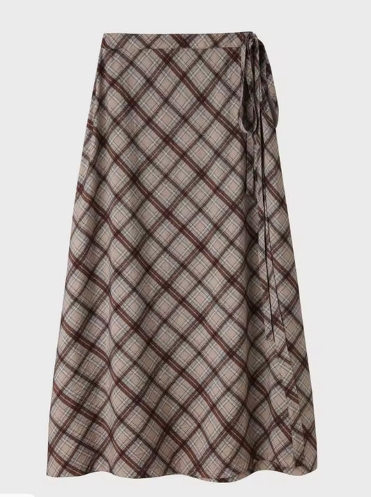 Wrap Lattice Maxi Brown