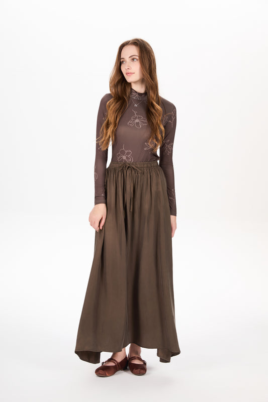 The Cupro Skirt x Print Top