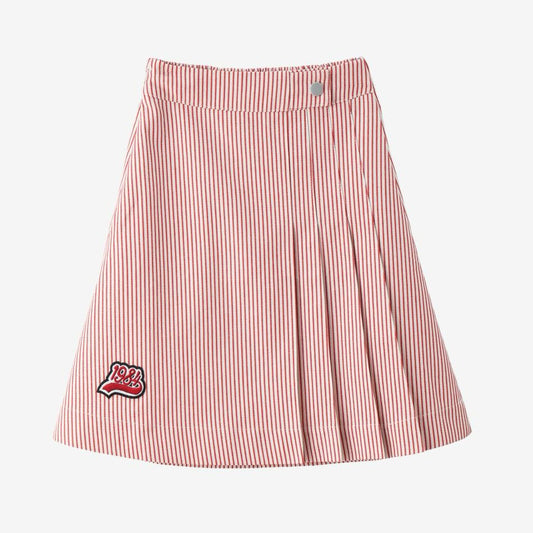 Girls Cherry Red Short Skirt - Atelier Collection