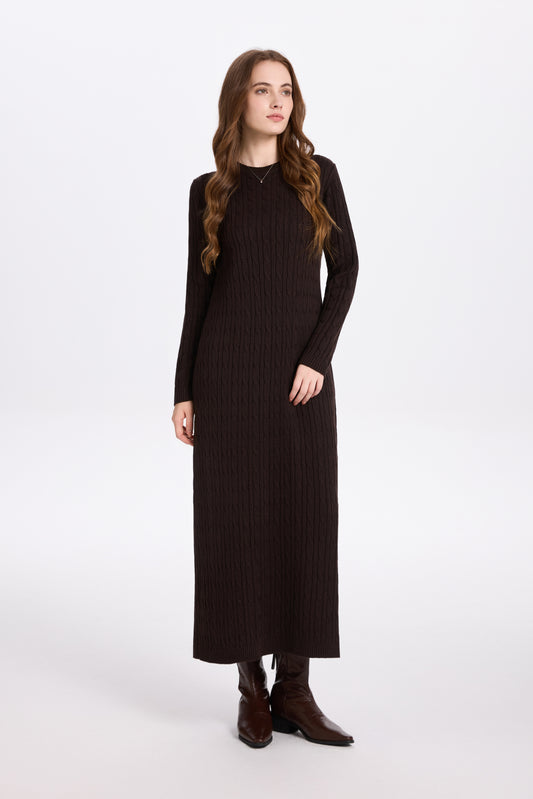 Cableknit Maxi Dress