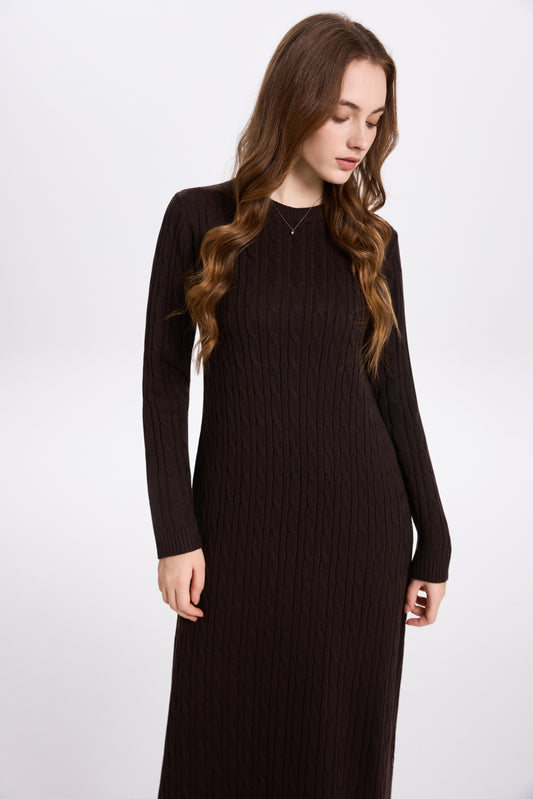 Cableknit Maxi Dress