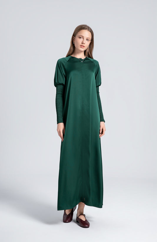 New Color!! Emerald Satin Dress