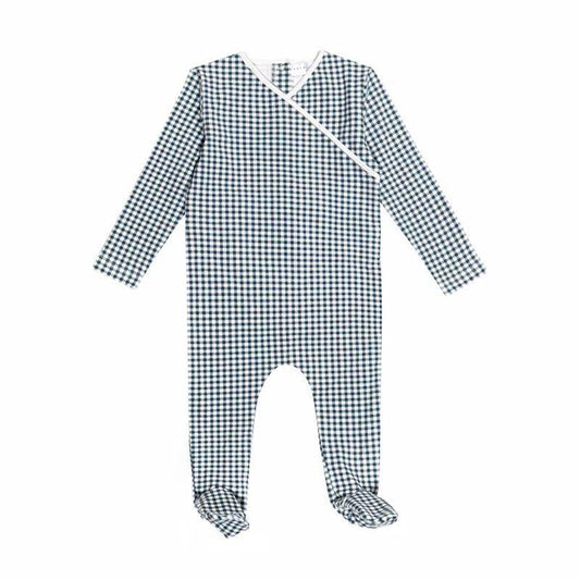 Baby Blue Plaid Strechy - The Gingham Loungewear