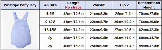 Blue Pinstripe Romper