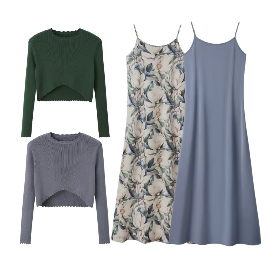 The Dahlia Set Blue Satin – Ali Specials