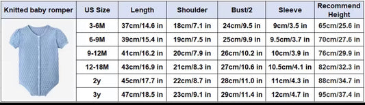 Baby Girl Knit Romper- Bluebell Collection