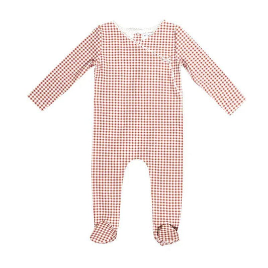 Baby Pink Plaid Strechy - The Gingham Loungewear