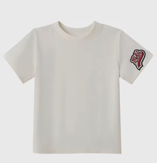 Girls T-Shirt Short Sleeves With Logo - Atelier Collection