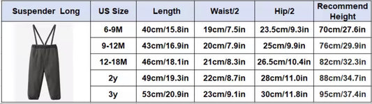 Suspender Long - Black Denim Collection