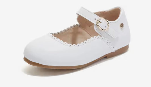Warm White Mary Jane - Leather Shoe Collection