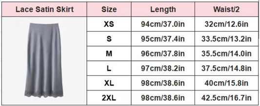 Polka Dot Lace Satin Skirt