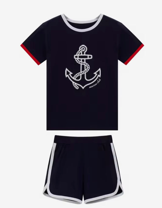 Baby Boys Navy 2pc Set - The Harbor Collection