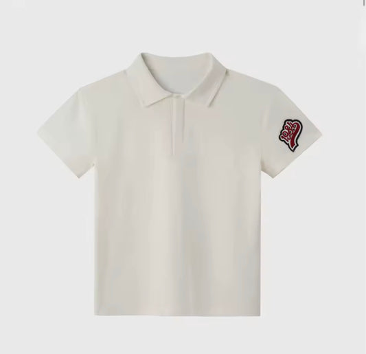 Boys Polo Shirt Short Sleeves With Logo - Atelier Collection