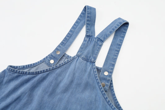 Girls Strap Dress- Blue Denim Collection