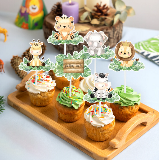 Jungle Cupcake Toppers