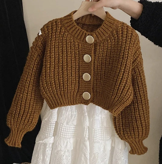 Gold Button Cardigan