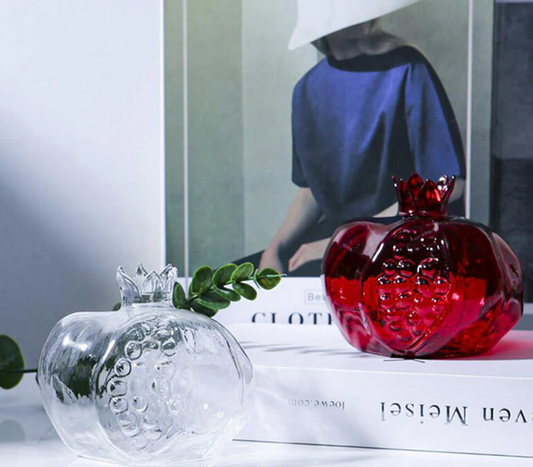 Glass Pomegranate Vases