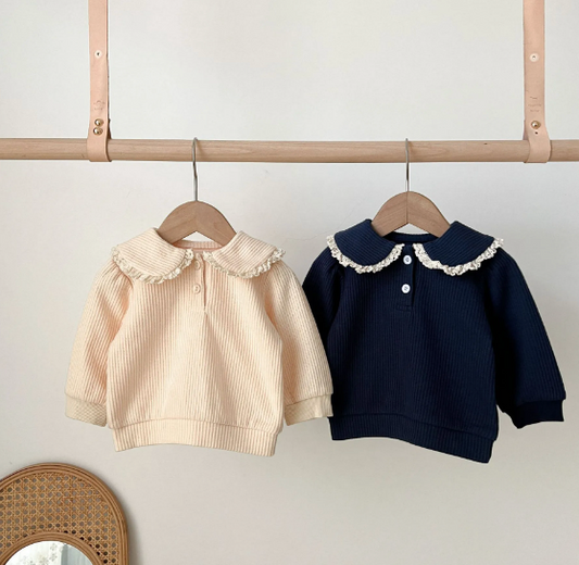 Ruffle Collar Pullover