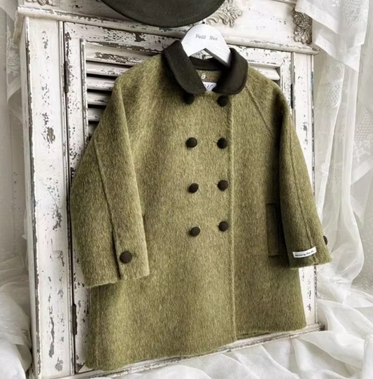 Green Button Coat