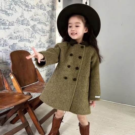 Green Button Coat