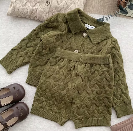 Knit Shorts Set