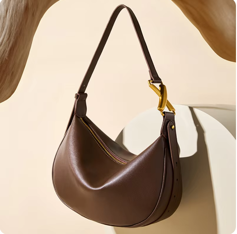 Leather shoulder bag