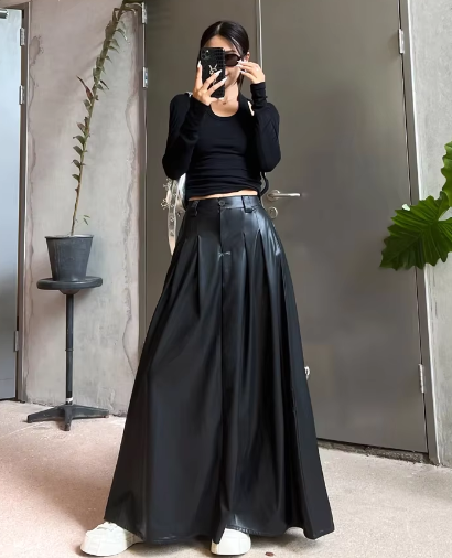 Leather Maxi Skirt