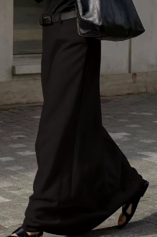 Black maxi skirt