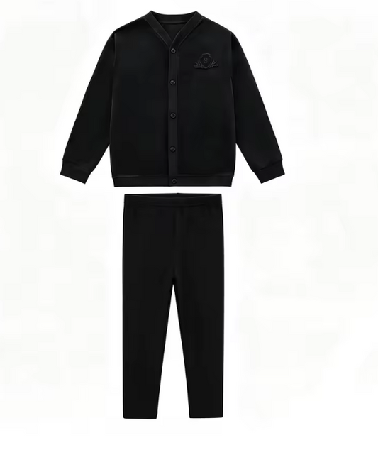 Black Velour Loungewear