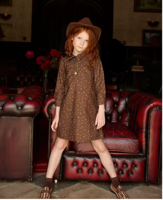 Floral Corduroy Dress