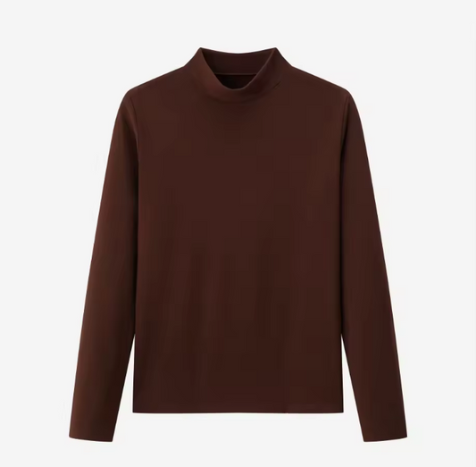 Brown Mockneck